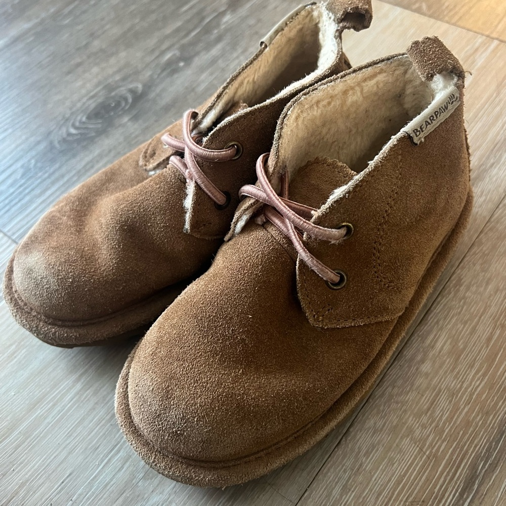 BearPaw Kids Brown Suede Boots